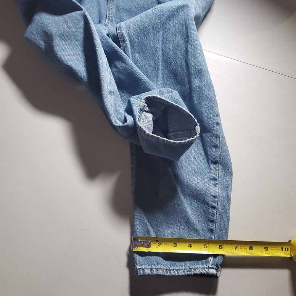 Zara High-Waisted Baggy Cropped Paper Bag Jeans | Women’s Size 2 - Picture 11 of 16